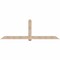 Ekena Millwork Eugene Smooth Timber Gable Bracket, Douglas Fir, 108"W x 36"H x 5 1/2"D x 5 1/2"F, 8/12 Pitch GBW108X36X0606EUG00SDF - alternate 1